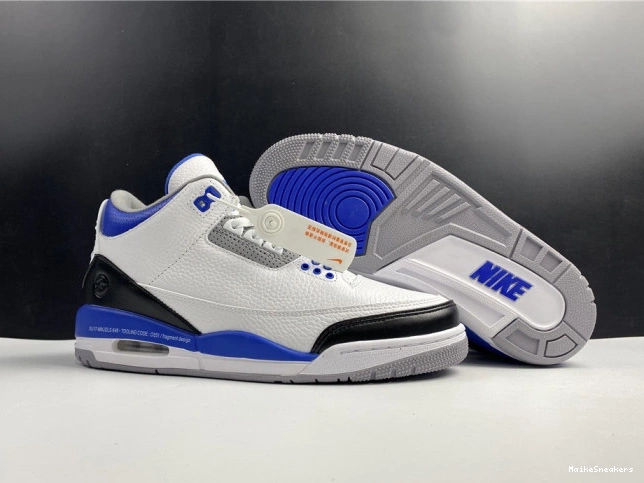 MaikeSneakers Jordan White Blue CT8532-040 3 Retro Air 0717